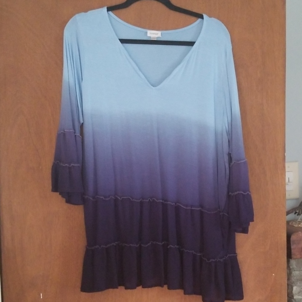 Blue Ombre Dip Tunic